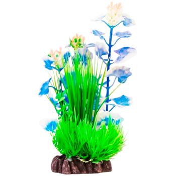 MasterZoo Tree with Blue Leaves on Stone Aquarium Decoration 28cm - buy, prices for MasterZoo - photo 1
