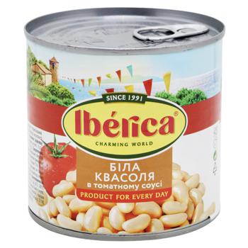 Фасоль белая Iberica в томатном соусе 400г - купить, цены на Auchan - фото 1