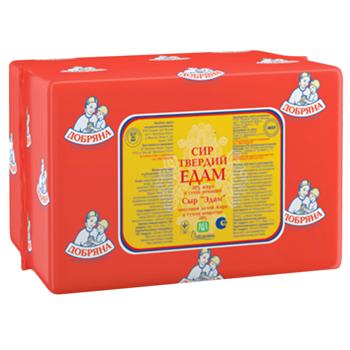 Сир Добряна Едам твердий 45% - купити, ціни на Чудо Маркет - фото 1
