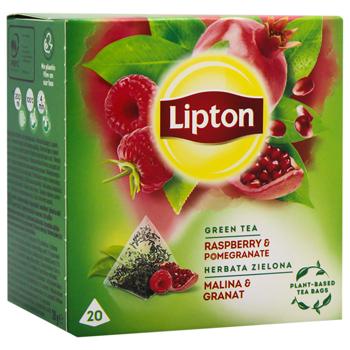 Lipton Raspberry and Pomegranate Green Tea 1.4g*20pcs - buy, prices for MegaMarket - photo 2