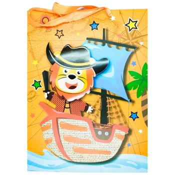 Пакет подарочный бумажный 18*23,5*8см - купить, цены на Таврия В - фото 5