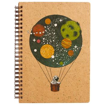 Kiri Sketch Balloon in a Point on a Spring Notebook A5