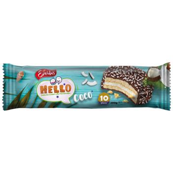 Печиво Hello Coco з кокосом 200 г (4823017509788) - купить, цены на Эпицентр FOOD - фото 1