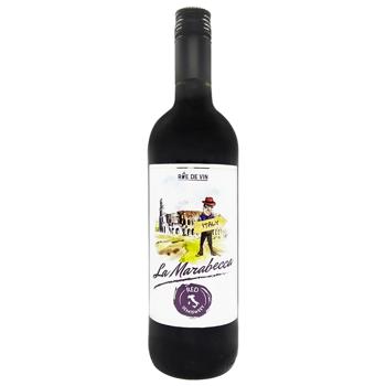 La Marabecca Red Semisweet Wine 12% ​​0.75l - buy, prices for COSMOS - photo 1