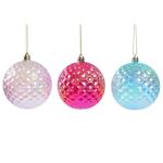 Куля ялинкова Actuel з тисненням 7,8см в асортименті