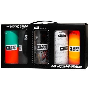 Набор пива Underwood Brewery Culture Tasting Big Set нефильтрованное 9шт*0,33л + бокал