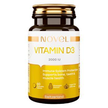 Novel Vitamin D3 2000 UI Chewable Vitamins 60pcs