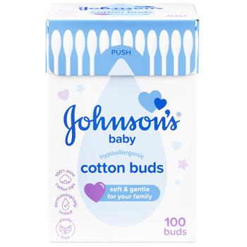 Ватні палички Johnson's дитячі 100шт - купити, ціни на КОСМОС - фото 1