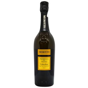 Вино ігристе Merotto Prosecco DOC Colmolina сухе біле 11% 0,75л - купити, ціни на МегаМаркет - фото 1