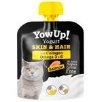 YowUp! Skin & Hair Yogurt with Salmon, Turmeric and Collagen Snack for Cats 85g