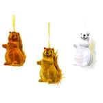 Decoris Squirrel Pendant 5x9x11cm in assortment