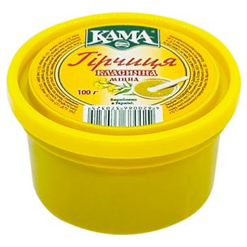 Горчица Кама классическая крепкая 100г - купить, цены на Чудо Маркет - фото 1