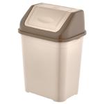 Bursev Beige Plastic Garbage Container 2.5l