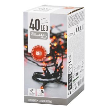 Гирлянда электрическая Koopman наружная 40 LED 6м красный - купить, цены на NOVUS - фото 1