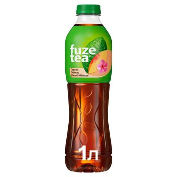 Чай холодный черный Fuzetea Персик и гибискус 1л