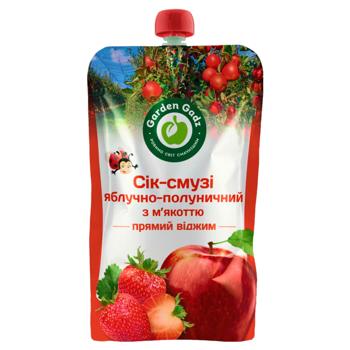 Garden Gadz Apple-Strawberry Juice With Pulp 1l - buy, prices for Torba - photo 1