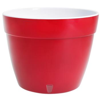Asti Red White Flowerpot 6l - buy, prices for Ideal - photo 1