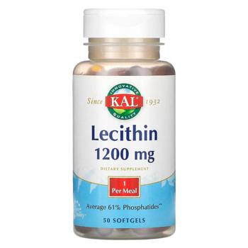 KAL Soy Lecithin 1200mg 50 softgels - buy, prices for - photo 1