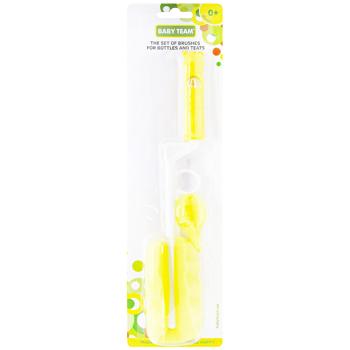 Baby Team Set of Brushes for Bottles and Teats 2pcs - buy, prices for Auchan - photo 1