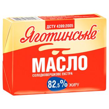 Масло Яготинське Екстра солодковершкове 82,5% 180г - купити, ціни на Auchan - фото 1