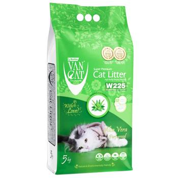 Van Cat бентонітовий наповнювач 5 кг - алоє - купити, ціни на MasterZoo - фото 1