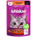 Корм влажный Whiskas с домашней птицей для кошек 85г