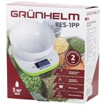 Grunhelm White Kitchen Scales with Cup
