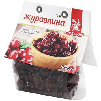 Клюква Сто Пудов сушеная 100г - купить, цены на Auchan - фото 1