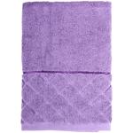 Полотенце Biltex Жаккард махровое темно-фиолетовый 70х140см