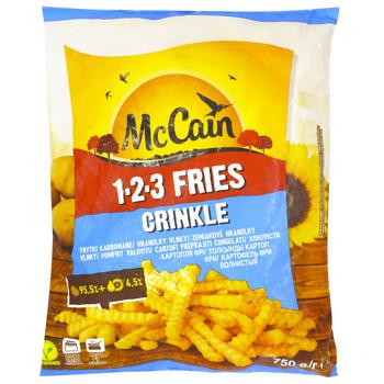 Картофель фри Mc Cain Golden Crinkle 750г - купить, цены на КОСМОС - фото 1