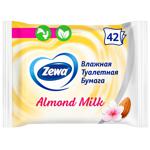 Влажная туалетная бумага Zewa Almond Milk 42шт