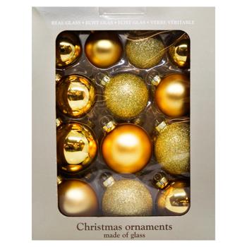 House of Seasons Gold Christmas Balls 26pcs - buy, prices for MegaMarket - photo 2