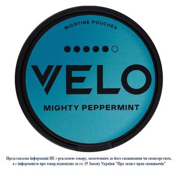 Паучі нікотиновмісні Velo Mighty Peppermint інтенсивний 20шт - купити, ціни на - фото 2