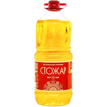 Масло подсолнечное Стожар рафинированное 3л - купить, цены на КОСМОС - фото 1
