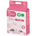 Velvet Paw TOFU Effective Hygiene наповнювач для котячого туалету 6 л - чай улун та сакура