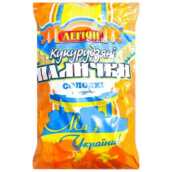Палочки кукурузные Легион сладкие неглазированные 150г - купить, цены на NOVUS - фото 1