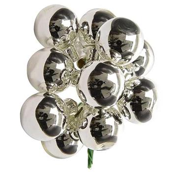 Koopman Christmas Tree Pendant Silver Cluster Balls 2cm 12pcs - buy, prices for - photo 1