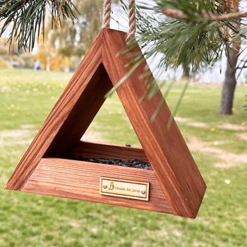 House for Birds Hut Wood Hanging Bird Feeder - buy, prices for - photo 5