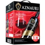 Вино Aznauri Алазанська Долина червоне напівсолодке 9-13% 3л