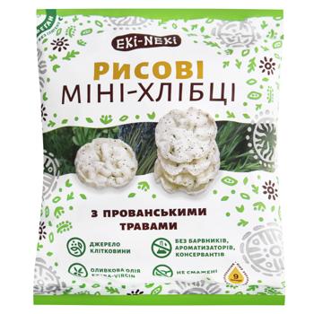 Мини-хлебцы Eki-Neki рисовые с прованскими травами 40г - купить, цены на - фото 1