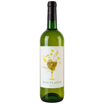 Вино Bon Plaisir Blanc Sec белое сухое 11% 0,75л