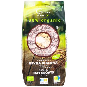 Galeks-Agro Organic Rolled Oat Groats 400g - buy, prices for WINETIME - photo 3