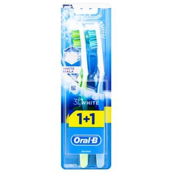 Зубна щітка Oral-B 3D White Відбілювання середня - купити, ціни на Cупермаркет "Харків" - фото 3