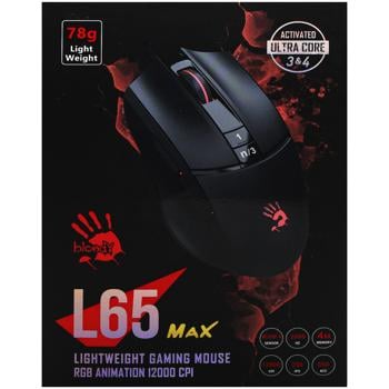 A4Tech Bloody L65 Max USB Stone Black Mouse - buy, prices for Auchan - photo 3