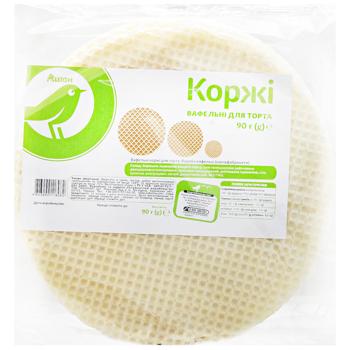 Коржи вафельные Auchan 90г