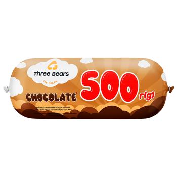 Морозиво Три Ведмеді Choсolate 500г - купити, ціни на Auchan - фото 1