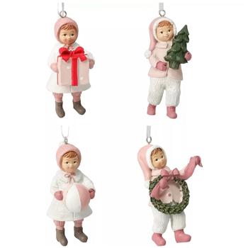 Украшение подвесное Koopman Фигурка мальчика/девочки 9см в ассортименте