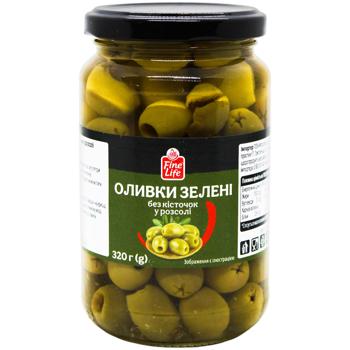 Оливки Fine Life без кісточки 320г