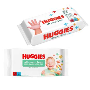 Huggies All Over Clean Wet Wipes 56pcs - buy, prices for COSMOS - photo 1