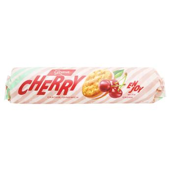 Grona Cherry Filled Cracker Sandwich 195g